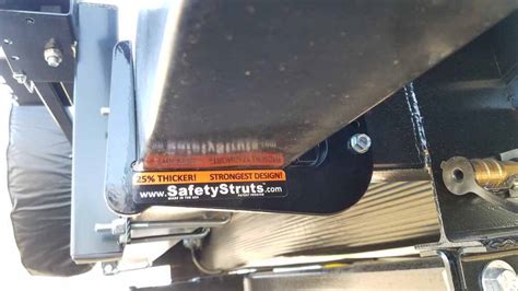 safety struts for metal box|rv bumper safety struts.